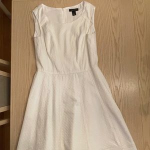White House Black Market - White lined dress size 8